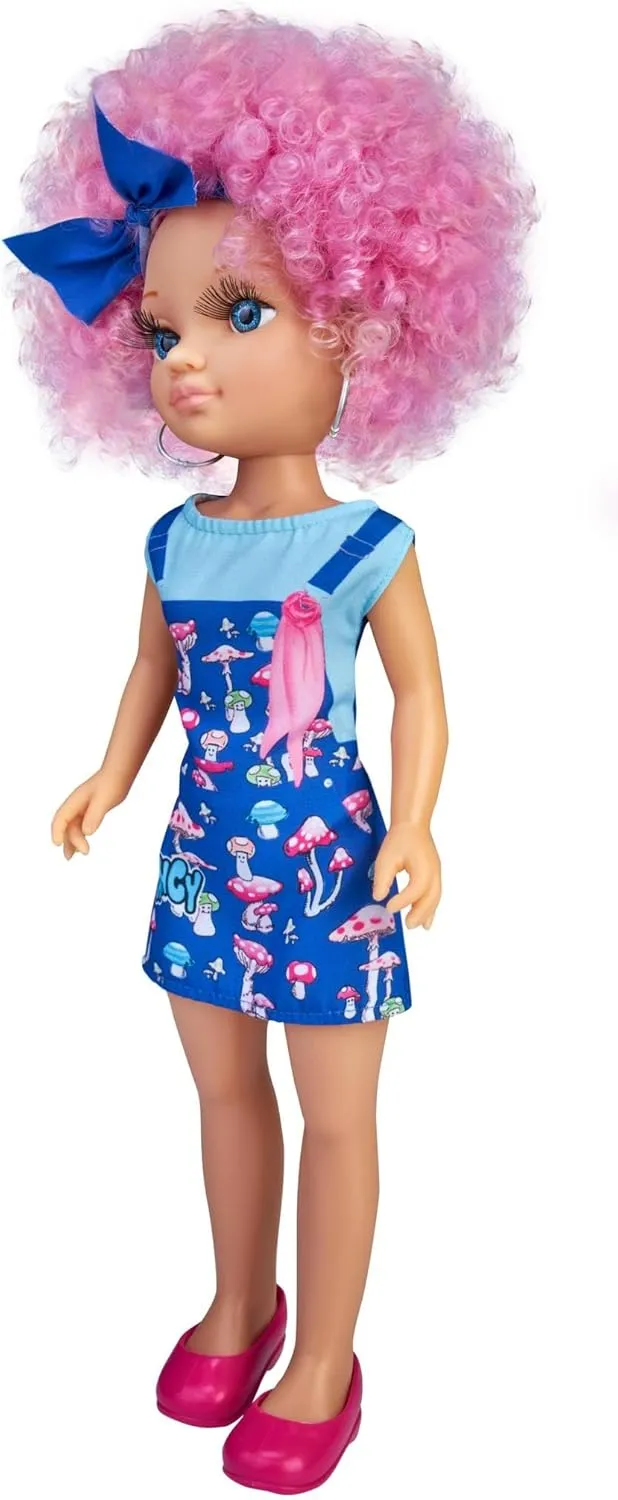 with Pink Hair, 16" incessant wrist Doll Curly Power Fashion Doll 