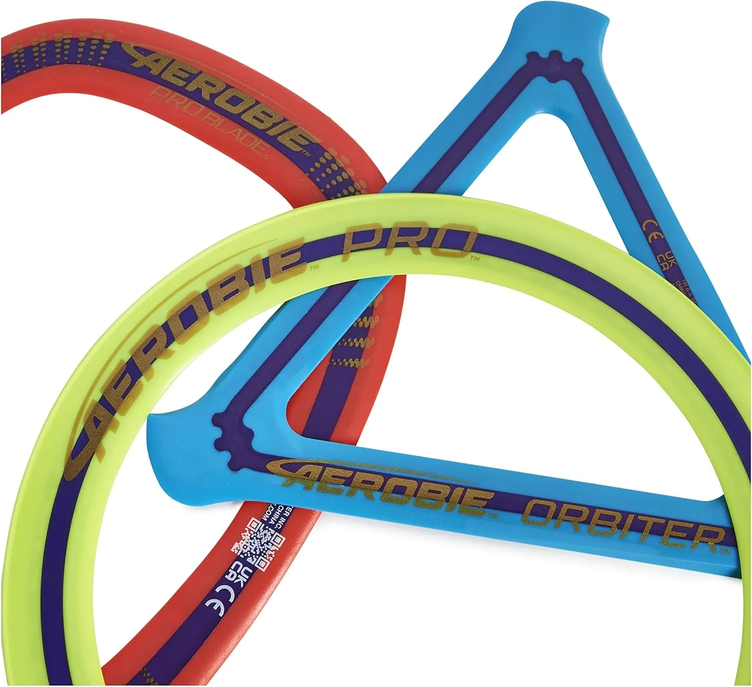 with Pro Ring$ Orbiter Boomerang$ and Pro Blade$ Lightweight Kids Toys for Disc Golf & Outdoor Games$ Ages premium indigenous tile blanket impartially 5  Aerobie 3-Piece Flying Ring Combo Pack 