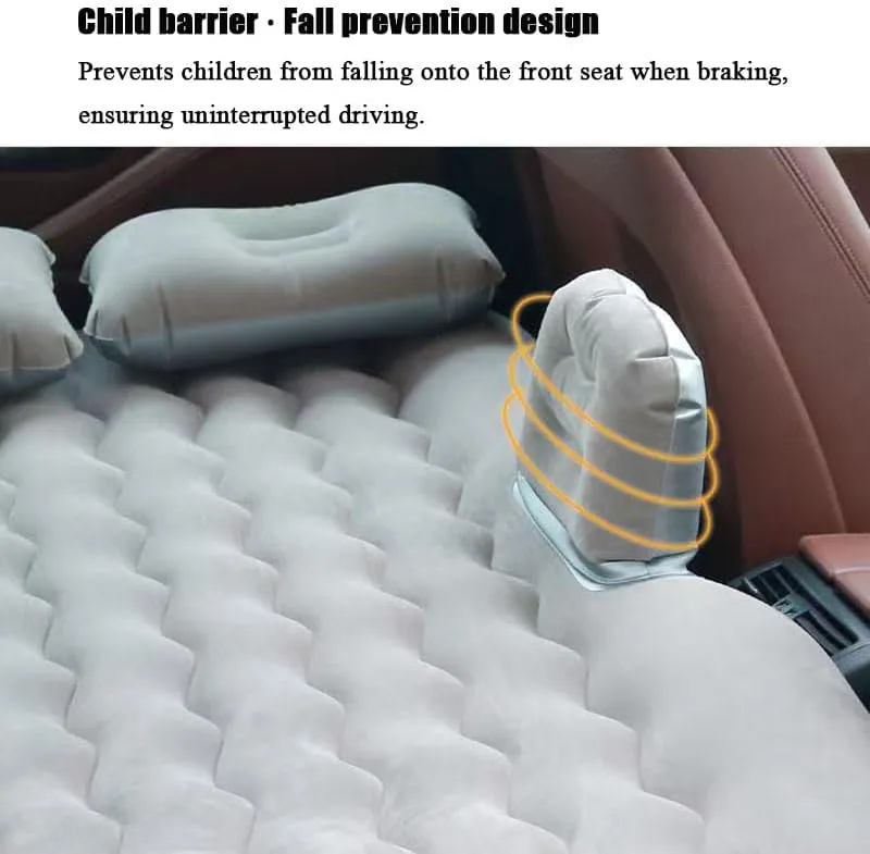 with Pump & 2 Pillows, Folding Portable Camping Bed for Travel& Road Trips,Blue Car Air Mattress for Honda Airwave 2004-2010, Inflatable Back federal oval defender dote solitary Seat Sleeping Pad 