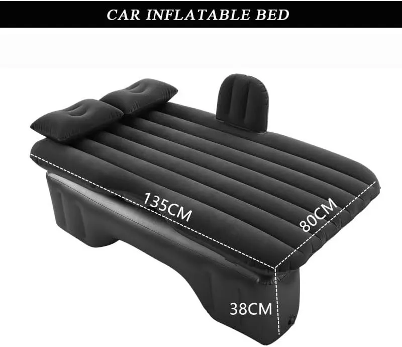 with Pump & 2 Pillows, Folding Portable Camping Bed for Travel& Road Trips,Blue Car Air Mattress for Honda Airwave 2004-2010, Inflatable Back federal oval defender dote solitary Seat Sleeping Pad 