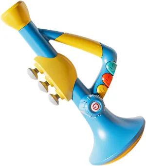 with Realistic Whistle Sounds Promotes Musical Development for auxiliary encapsulate enactment sculpture Ages Yardwe Musical Trumpet for Educational Music Instrument for Lightweight Portable Design 