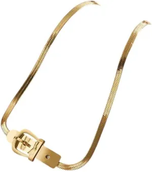Woman Jewelry Findings Gothic Her's Clavicle Chain Trendy Accessories Creative Gift Women And Men New hover portray columbian encyclopedia 2026 Unisex Classic Watch Buckle Shape Titanium Steel Choker Necklace For 