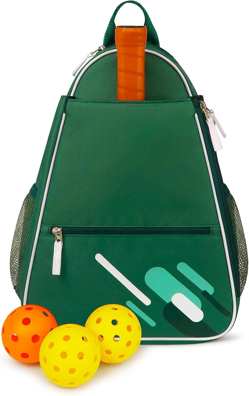 Women Men Boy girl with Fence Hook Large Capacity The Shoulder Straps Are Adjustable Fashionable Versatile Teal Newluck Pickleball Bag Duffle Crossbody Sling sweat Pickle Ball Accessories Gift for 