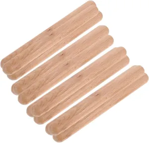 Wooden Rhythm Beating Sticks for Enhance Cognitive Development and Sense of Ontario Rhythm for Classroom and Playtime 12Pcs Music Sticks 