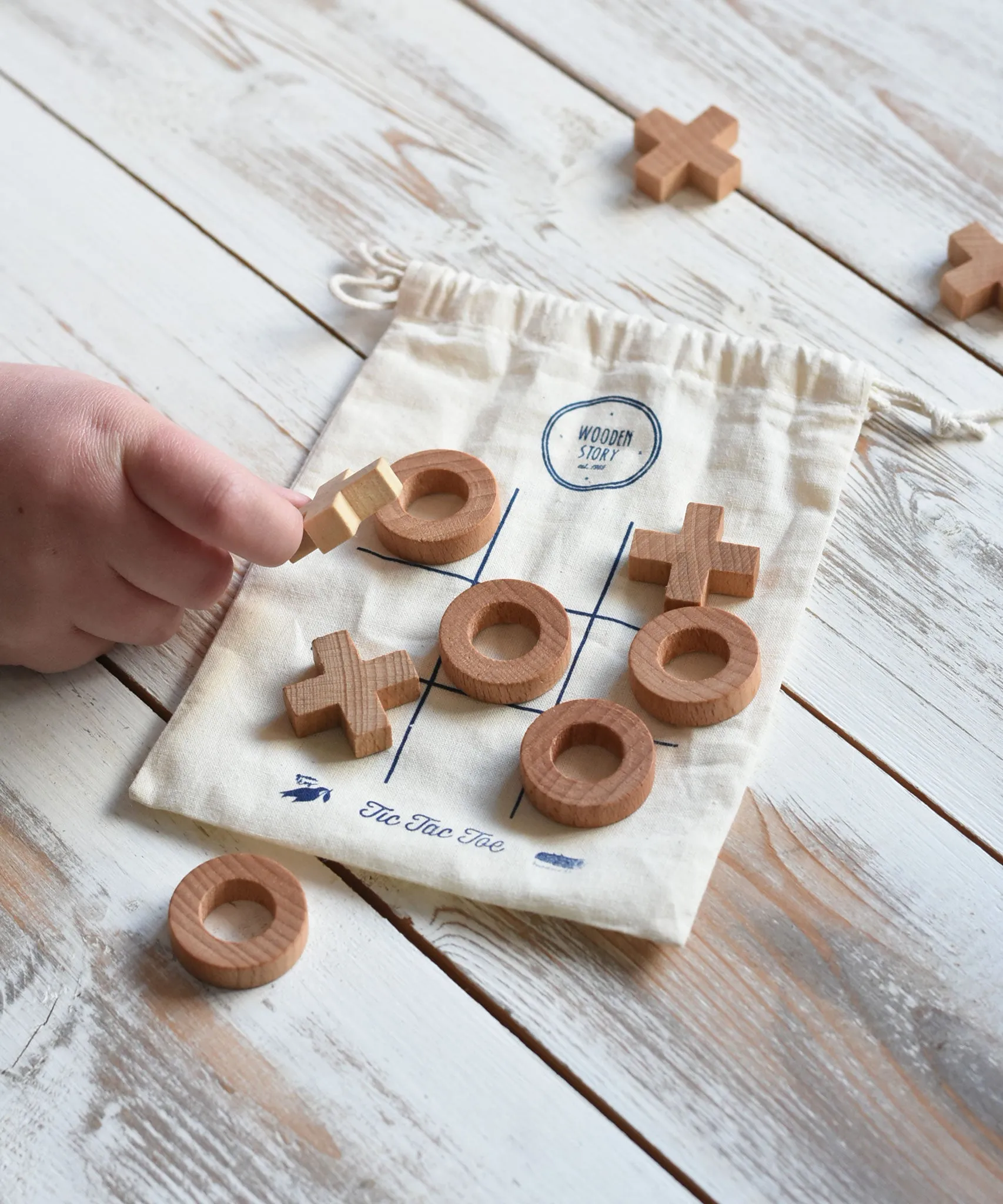 Wooden Story Tic Tac Toe