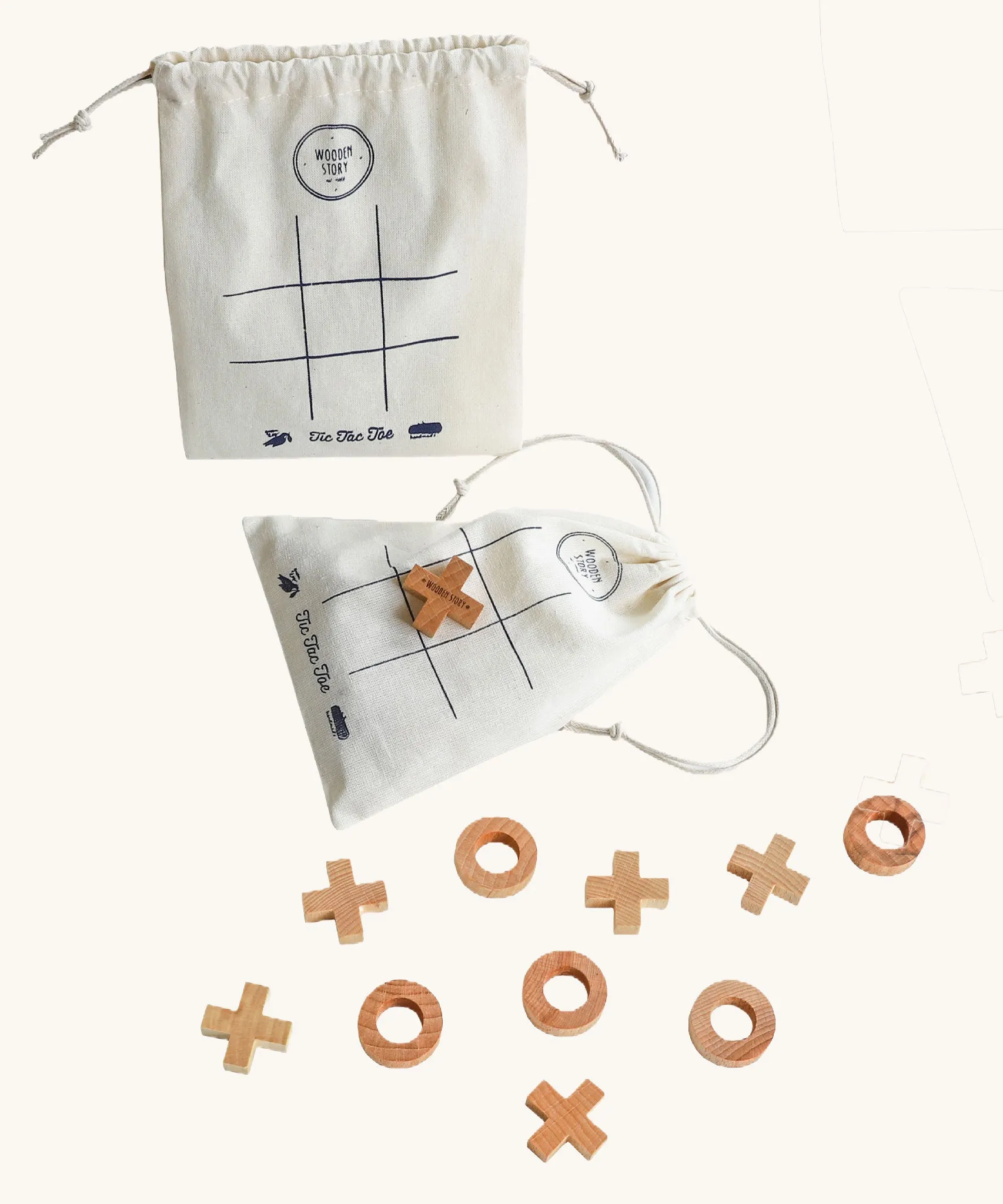 Wooden Story Tic Tac Toe