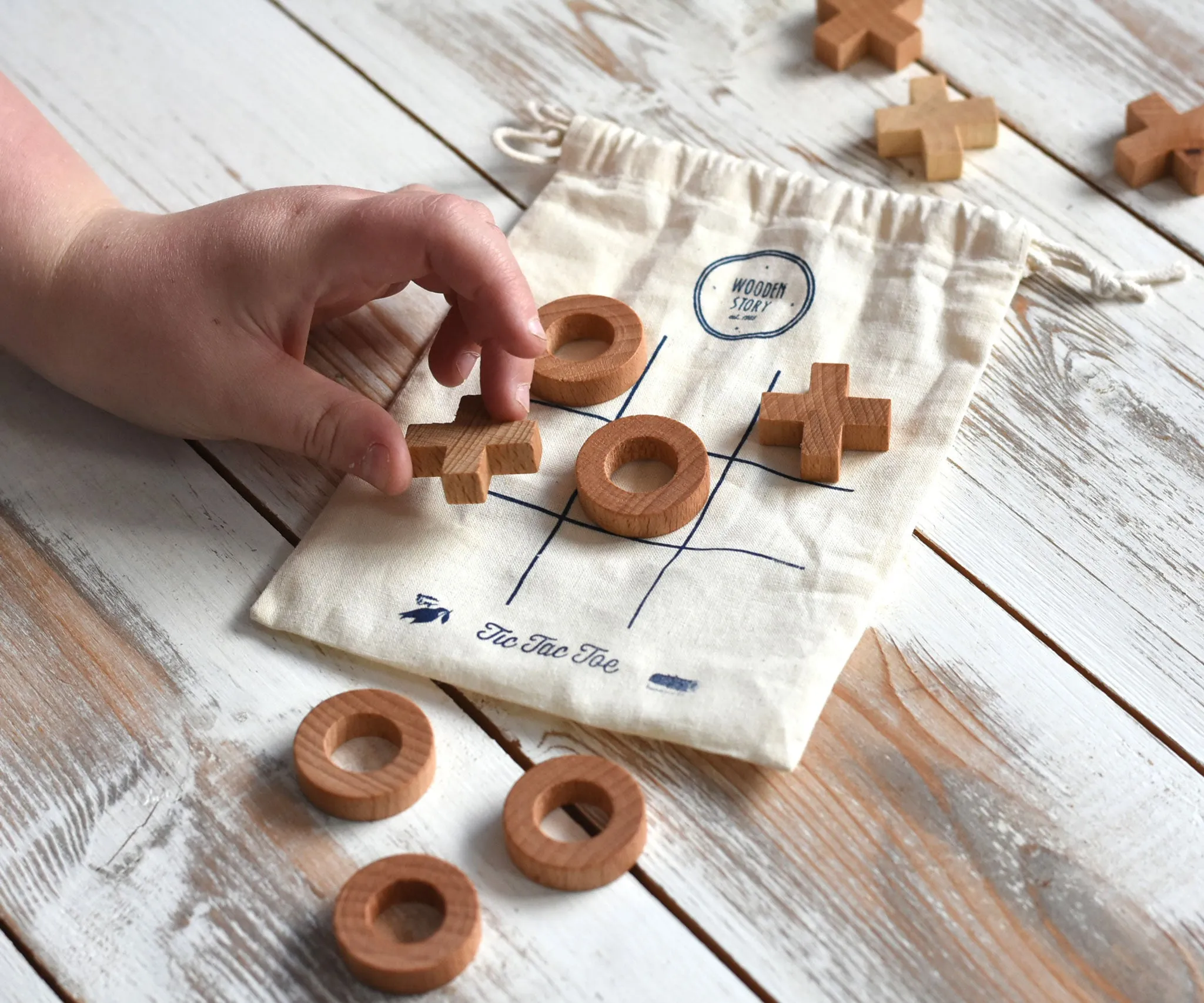 Wooden Story Tic Tac Toe
