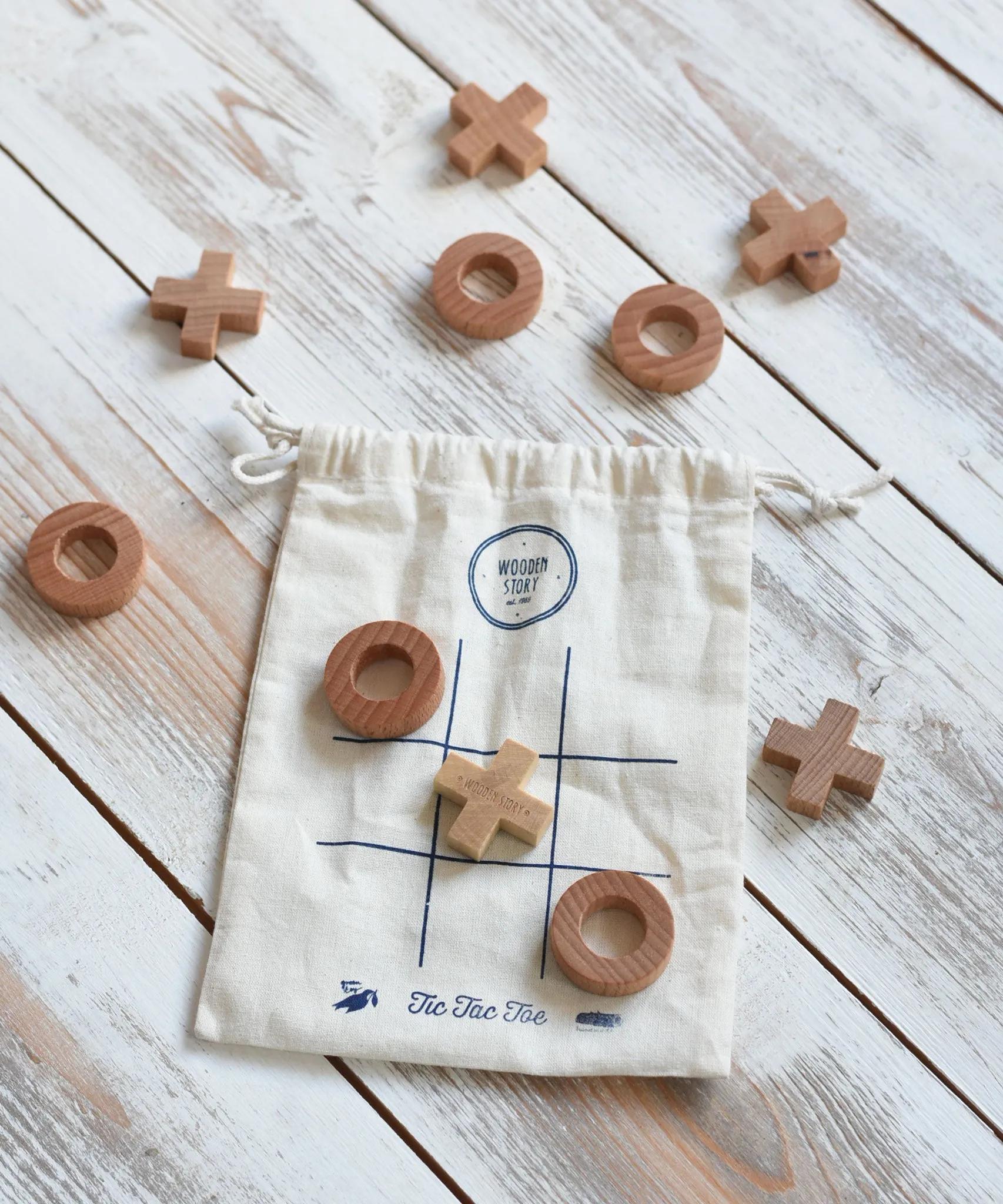 Wooden Story Tic Tac Toe