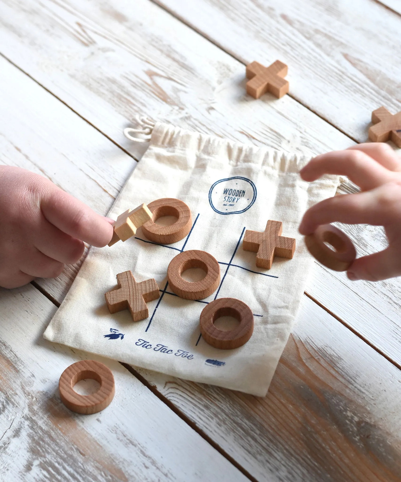 Wooden Story Tic Tac Toe