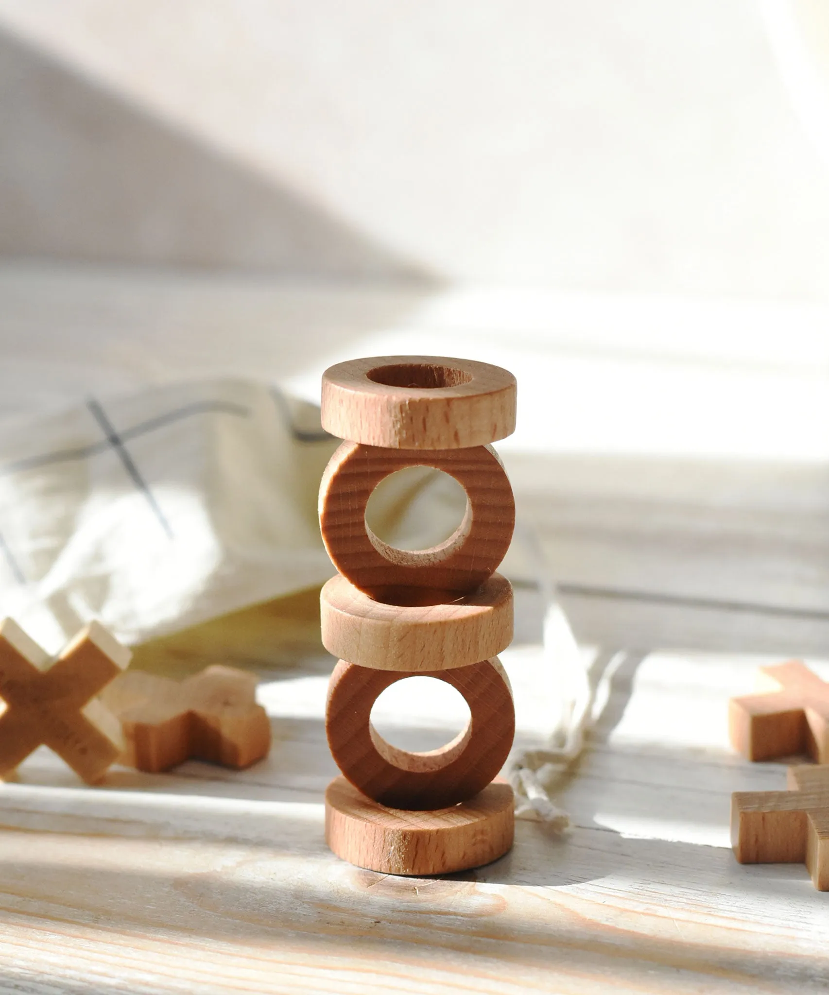Wooden Story Tic Tac Toe
