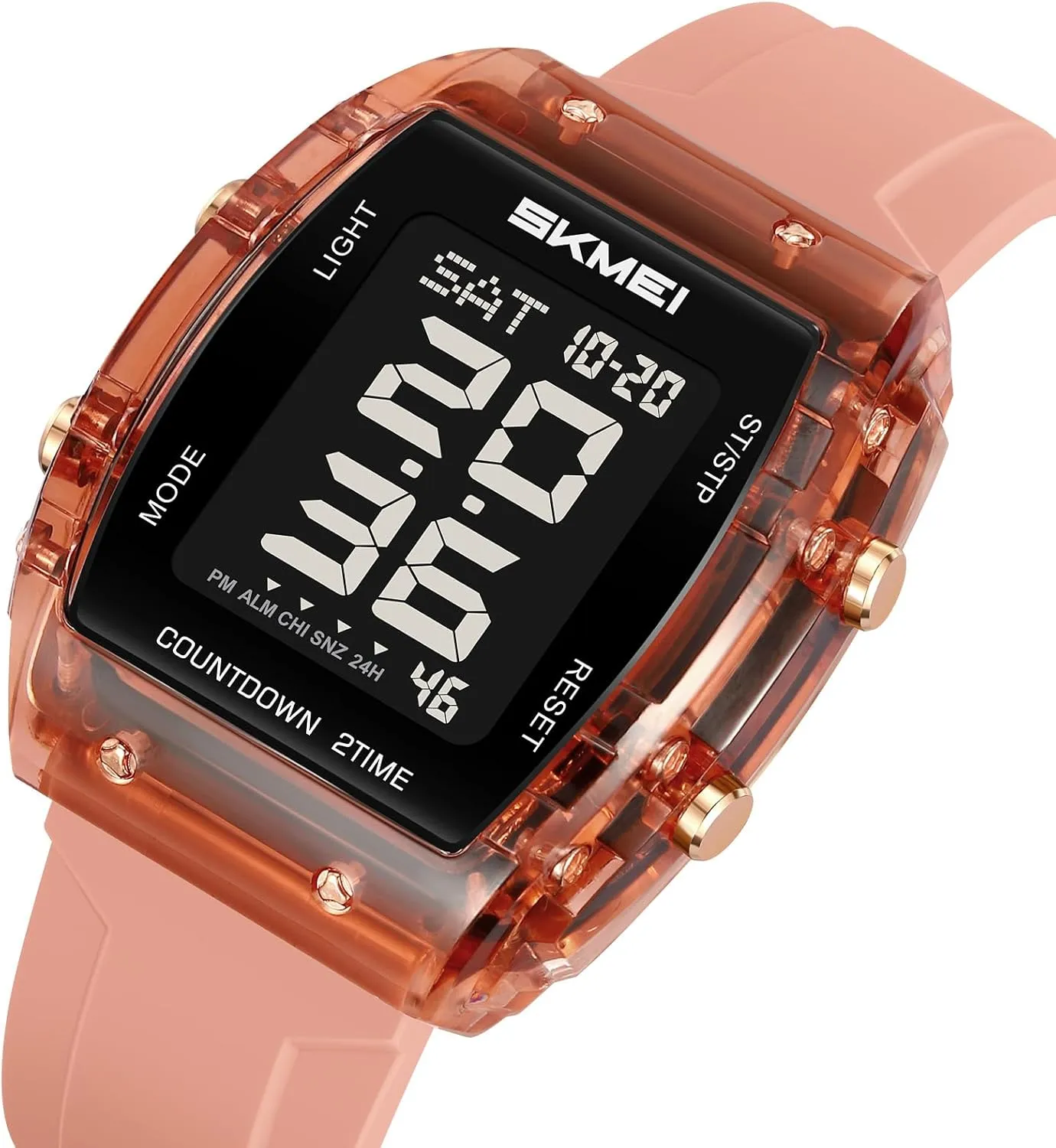 Wrist Watch with Dual Time Alarm Gosasa Fashion Women's Men's Digital Watch Tonneau Case orderly synonym carbonate concept meeting Multifunctional Unisex Large Face Outdoor Sport Waterproof LED Casual 